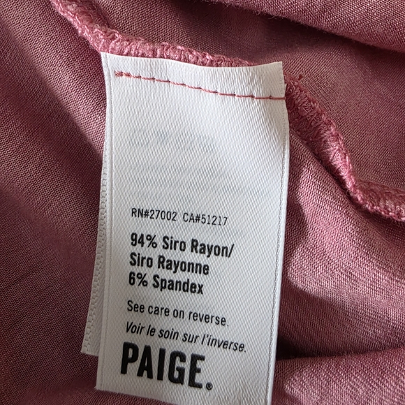 NWT PAIGE Georgina Vintage Rose Plum Tank Top - Size Small - Picture 10 of 11